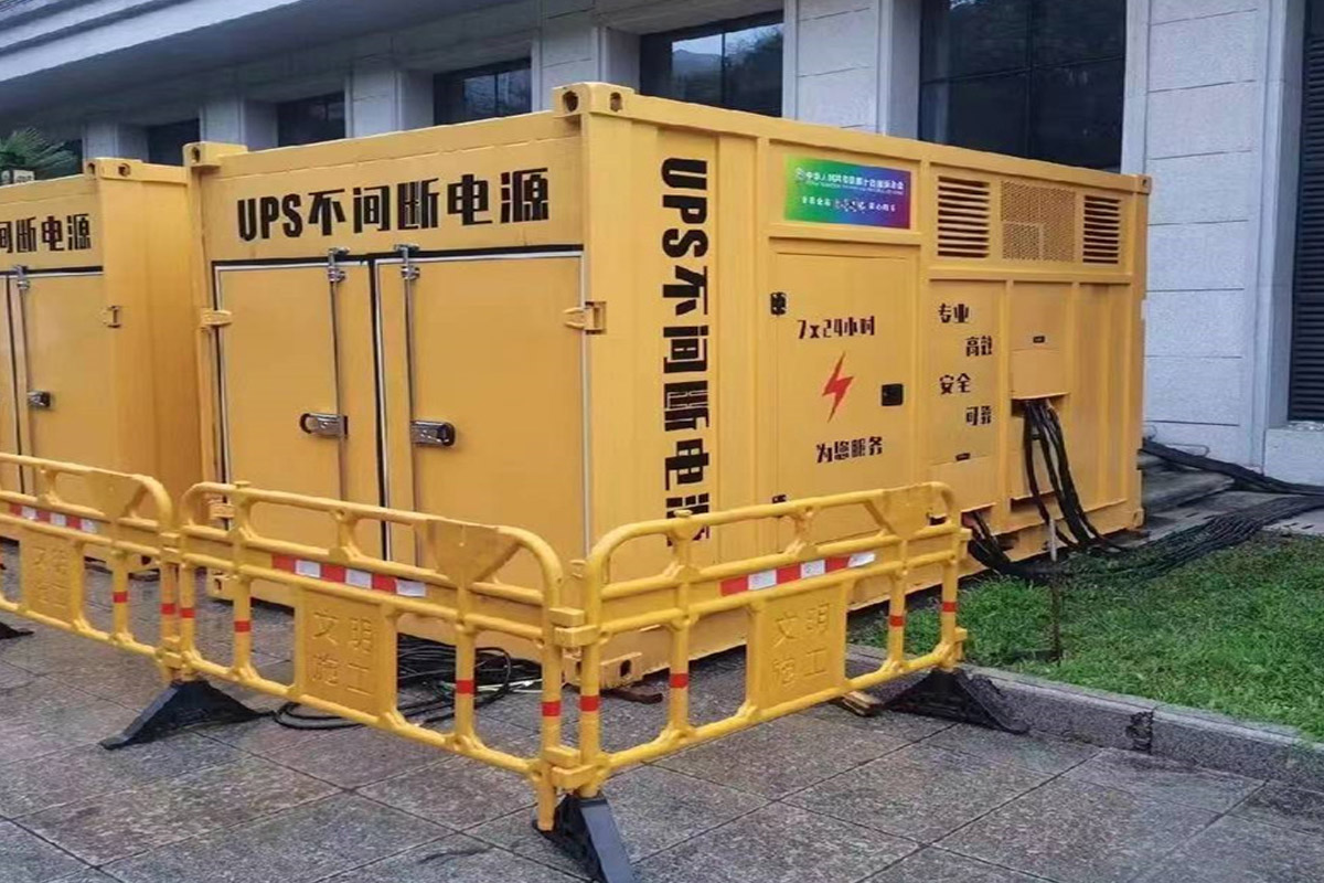 索县发电机租赁施工现场